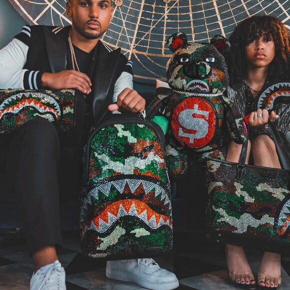 SPRAYGROUND Trinity Camo Crossbody/Sling Bag (Brand New w/Tags "Rare") Unisex - Picture 13 of 14